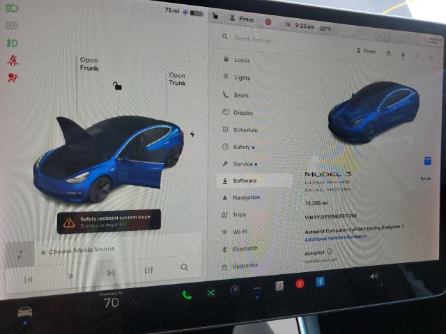 Photo 9 from auction – 2020 TESLA MODEL 3 with VIN 5YJ3E1EB9LF617269