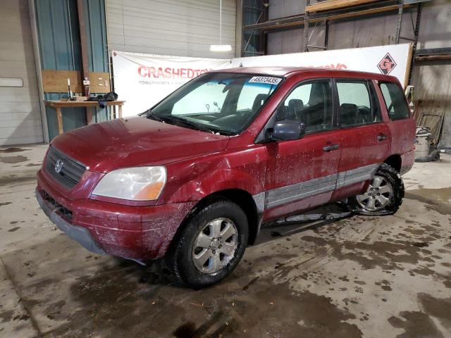 HONDA PILOT LX 2003 with VIN 2HKYF18103H501210 - Photo from auction