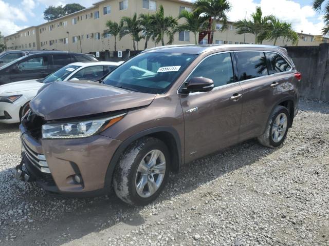 TOYOTA HIGHLANDER 2017 with VIN 5TDDGRFH0HS022667 - Photo from auction