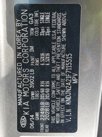 Photo 14 from auction – 2015 KIA SOUL with VIN KNDJN2A21F7115515