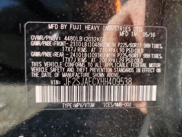 Снимка 14 от търг – 2017 SUBARU FORESTER 2 с VIN JF2SJAECXHH409538