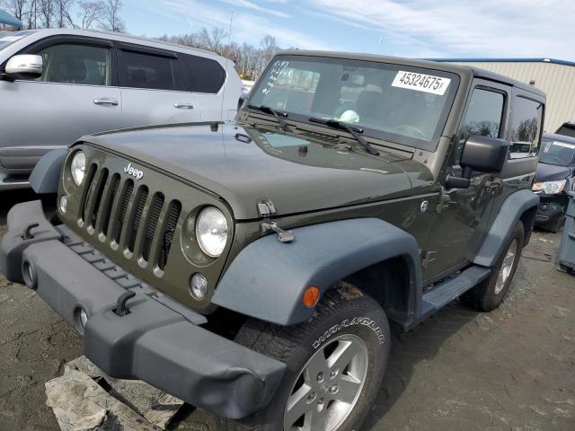 JEEP WRANGLER S 2015 with VIN 1C4AJWAGXFL581899 - Photo from auction