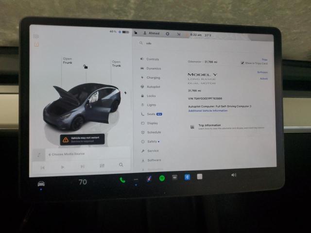 Photo 9 from auction – 2023 TESLA MODEL Y with VIN 7SAYGDEE1PF783886