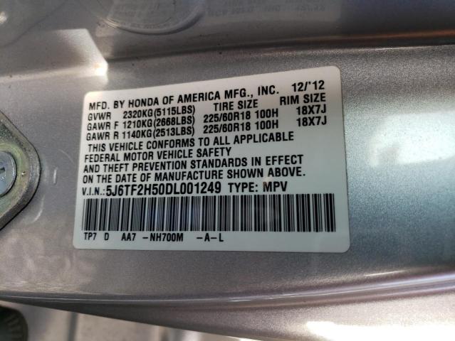 Photo 14 from auction – 2013 HONDA CROSSTOUR with VIN 5J6TF2H50DL001249