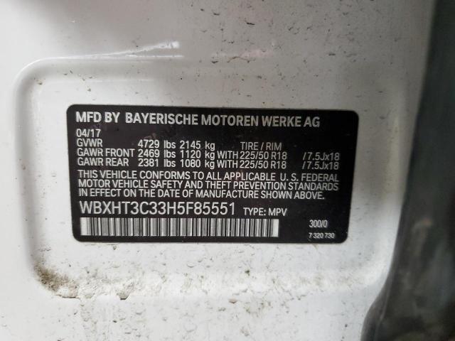 Photo 14 from auction – 2017 BMW X1 XDRIVE2 with VIN WBXHT3C33H5F85551