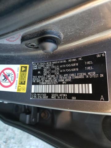 Photo 14 from auction – 2016 TOYOTA HIGHLANDER with VIN 5TDBKRFHXGS323077