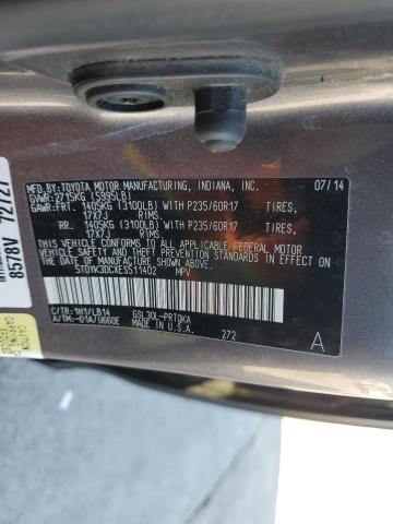 Photo 14 from auction – 2014 TOYOTA SIENNA XLE with VIN 5TDYK3DCXES511402
