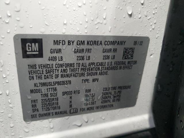 Photo 14 from auction – 2023 CHEVROLET TRAILBLAZE with VIN KL79MUSL5PB035378