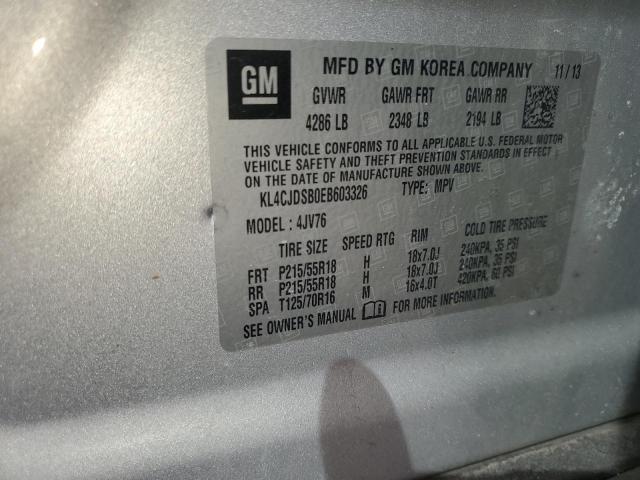 Photo 14 from auction – 2014 BUICK ENCORE PRE with VIN KL4CJDSB0EB603326