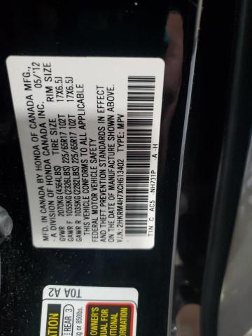 Photo 14 from auction – 2012 HONDA CR-V EXL with VIN 2HKRM4H7XCH613402