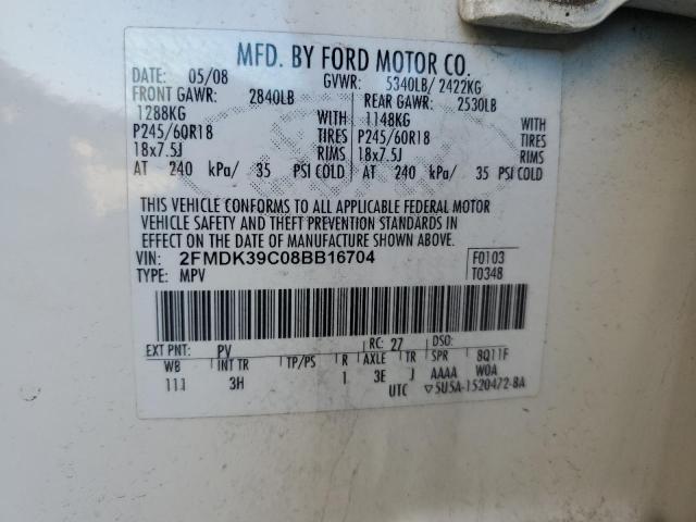 Photo 14 from auction – 2008 FORD EDGE LIMIT with VIN 2FMDK39C08BB16704