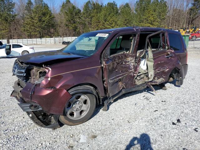 HONDA PILOT LX 2012 with VIN 5FNYF3H29CB037210 - Photo from auction