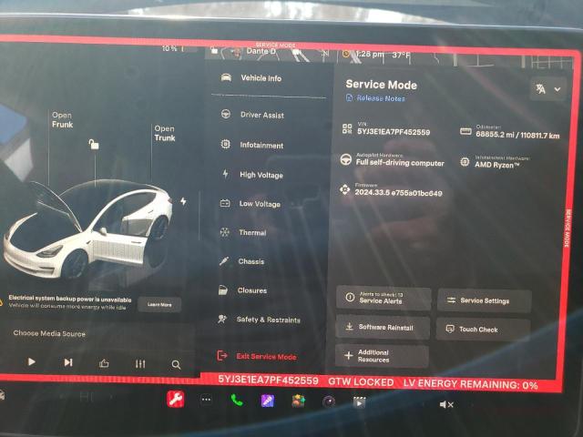Photo 9 from auction – 2023 TESLA MODEL 3 with VIN 5YJ3E1EA7PF452559