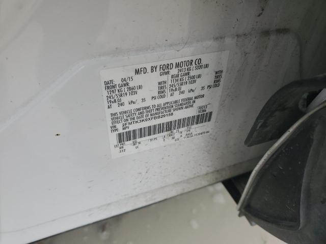 Photo 14 from auction – 2015 FORD EDGE TITAN with VIN 2FMTK3K9XFBB29158