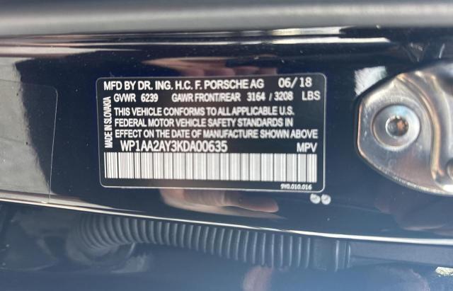 Photo 10 from auction – 2019 PORSCHE CAYENNE with VIN WP1AA2AY3KDA00635