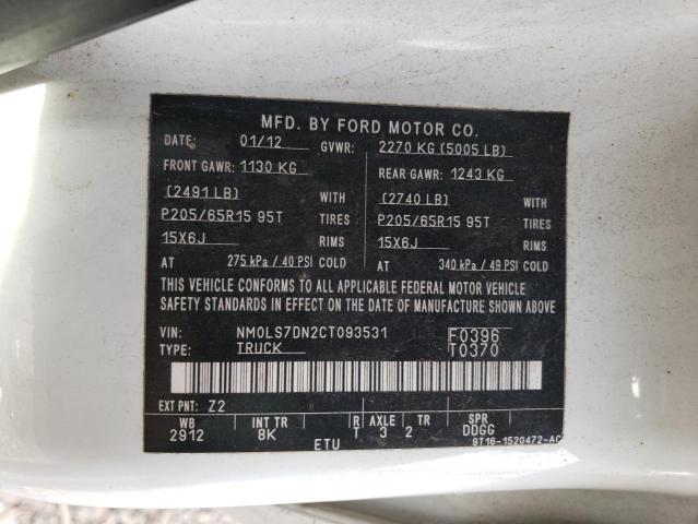 Photo 14 from auction – 2012 FORD TRANSIT CO with VIN NM0LS7DN2CT093531