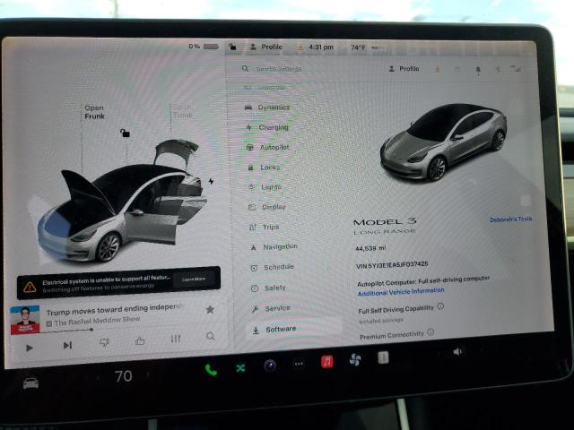 Photo 9 from auction – 2018 TESLA MODEL 3 with VIN 5YJ3E1EA5JF037425