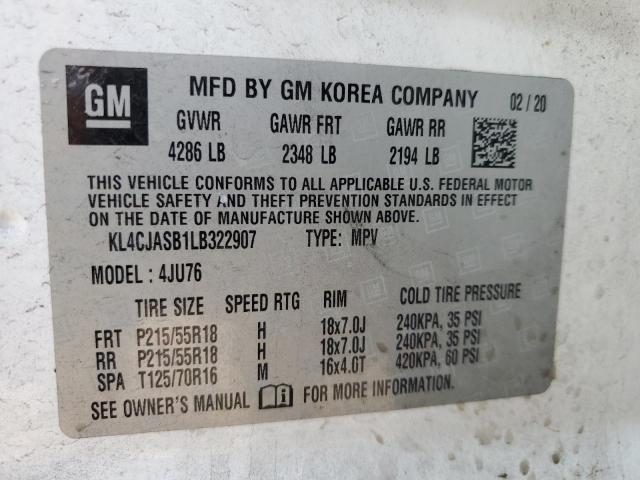Photo 14 from auction – 2020 BUICK ENCORE PRE with VIN KL4CJASB1LB322907