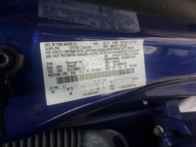 Photo 14 from auction – 2013 FORD FOCUS ST with VIN 1FADP3L96DL137043
