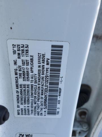 Photo 14 from auction – 2013 HONDA CR-V EXL with VIN 5J6RM4H73DL013229