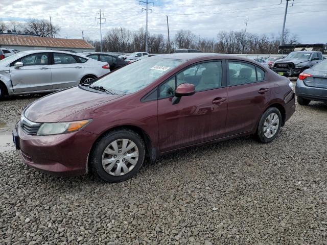 HONDA CIVIC LX 2012 with VIN 19XFB2F59CE104436 - Photo from auction
