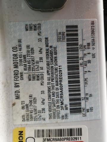 Photo 14 from auction – 2023 FORD BRONCO SPO with VIN 3FMCR9A60PRE02911