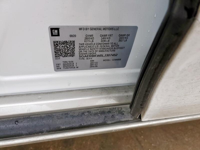 Photo 14 from auction – 2020 BUICK ENCLAVE ES with VIN 5GAERBKW0LJ307452