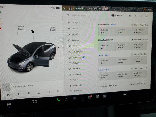 Photo 9 from auction – 2022 TESLA MODEL Y with VIN 7SAYGAEE6NF315289