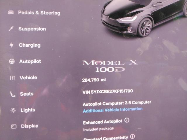Photo 9 from auction – 2019 TESLA MODEL X with VIN 5YJXCBE27KF151790