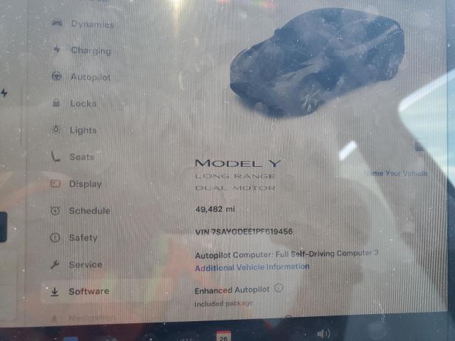 Снимка 9 от търг – 2023 TESLA MODEL Y с VIN 7SAYGDEE1PF619456