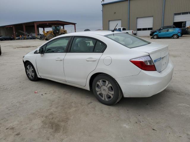 Photo 2 from auction – 2012 HONDA CIVIC HYBR with VIN JHMFB4F29CS000283