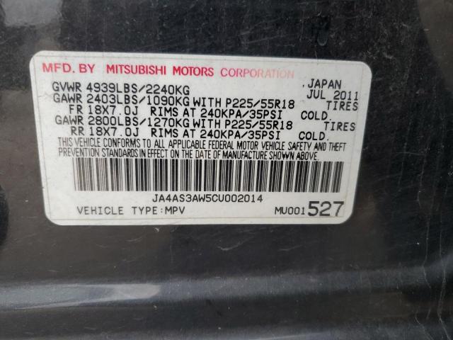Photo 14 from auction – 2012 MITSUBISHI OUTLANDER with VIN JA4AS3AW5CU002014