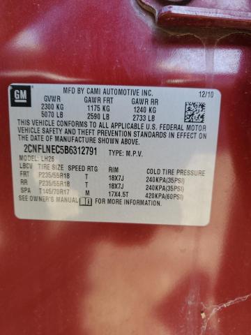 Zdjęcie 14 z aukcji – 2011 CHEVROLET EQUINOX LT z VIN 2CNFLNEC5B6312791