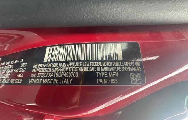 Photo 10 from auction – 2016 FIAT 500X POP with VIN ZFBCFXAT8GP499700