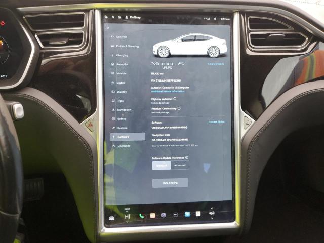 Photo 9 from auction – 2014 TESLA MODEL S with VIN 5YJSA1H16EFP62248