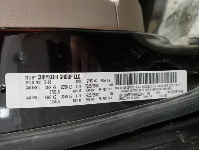 Photo 14 from auction – 2010 CHRYSLER TOWN & COU with VIN 2A4RR7DX2AR322461