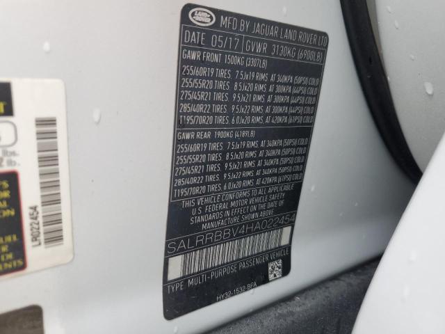 Photo 14 from auction – 2017 LAND ROVER DISCOVERY with VIN SALRRBBV4HA022454