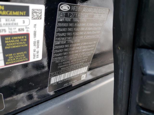 Photo 14 from auction – 2019 LAND ROVER RANGE ROVE with VIN SALGS2RE0KA542093