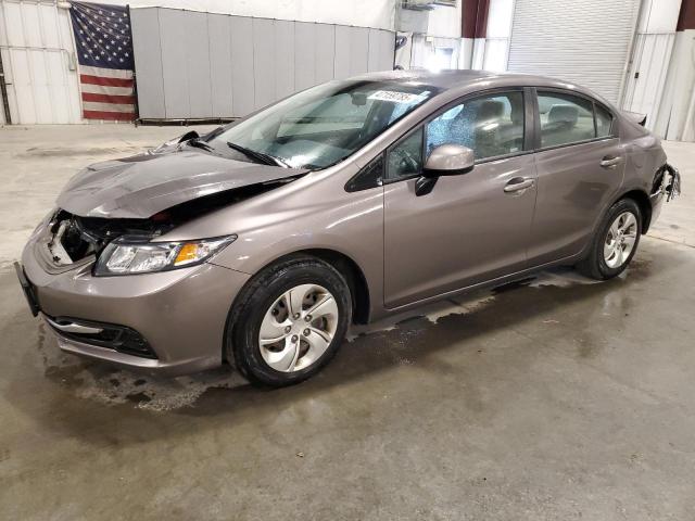 HONDA CIVIC LX 2013 with VIN 19XFB2F55DE044785 - Photo from auction