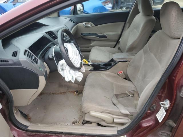 Photo 7 from auction – 2012 HONDA CIVIC LX with VIN 2HGFB2F52CH511875
