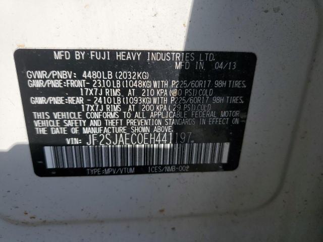 Photo 14 from auction – 2014 SUBARU FORESTER 2 with VIN JF2SJAEC0EH441197