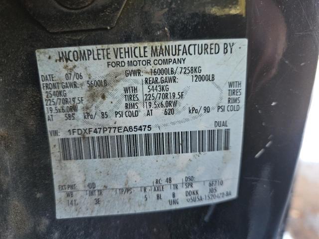Photo 10 from auction – 2007 FORD F450 SUPER with VIN 1FDXF47P77EA65475