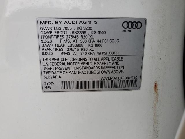 Photo 14 from auction – 2014 AUDI Q7 PREMIUM with VIN WA1LMAFEXED011740