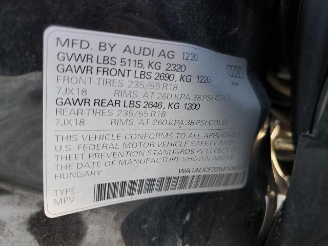 Photo 14 from auction – 2021 AUDI Q3 PREMIUM with VIN WA1AUCF32M1066233
