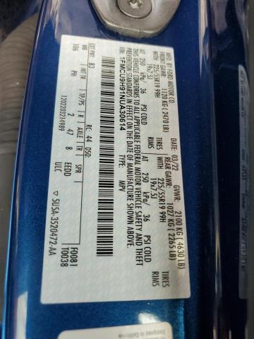 Photo 14 from auction – 2022 FORD ESCAPE SEL with VIN 1FMCU9H91NUA30614