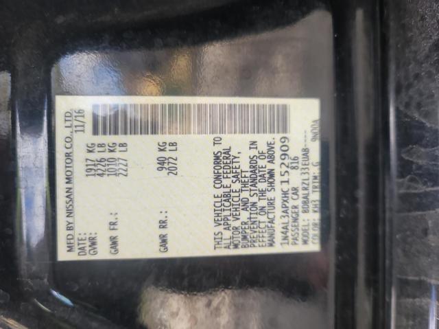 Photo 10 from auction – 2017 NISSAN ALTIMA 2.5 with VIN 1N4AL3APXHC152909
