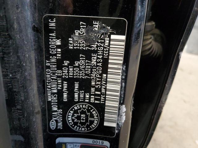 Photo 14 from auction – 2017 KIA SORENTO LX with VIN 5XYPGDA34HG211069