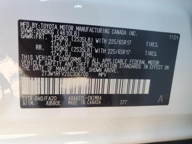 Photo 14 from auction – 2025 TOYOTA RAV4 XLE with VIN 2T3W1RFV2SC306700
