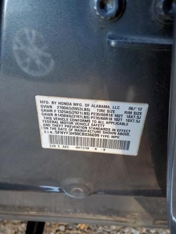 Photo 14 from auction – 2012 HONDA PILOT TOUR with VIN 5FNYF3H90CB036699