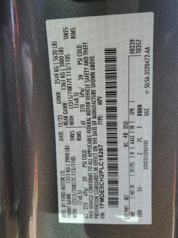 Photo 14 from auction – 2023 FORD BRONCO BAS with VIN 1FMDE5CH2PLC18267